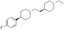 structure of CAS# 95837-21-1, [反式(反式)]-1-[4-[2-(4-乙基环己基)乙基]环己基]-4-氟苯