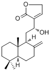 CAS 登录号：958885-86-4, 12-羟基-8(17),13-赖百当二烯-16,15-内酯