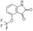 structure of CAS# 959236-54-5, 4-(三氟甲氧基)-1H-吲哚-2,3-二酮