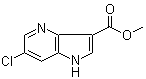 structure of CAS# 959245-12-6, 6-氯-1H-吡咯并[3,2-b]吡啶-3-羧酸甲酯