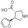 CAS # 959579-57-8, (3S,4S)-4-(Furan-2-yl)pyrrolidine-3-carboxylic acid