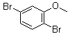 structure of CAS# 95970-08-4, 2,5-Dibromoanisole