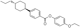 structure of CAS# 95973-50-5, 4-反式-(4-丙基环己基)苯甲酸对乙氧基苯酚酯