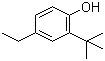 structure of CAS# 96-70-8, 2-tert-Butyl-4-ethylphenol