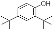 structure of CAS# 96-76-4, 2,4-二叔丁基苯酚