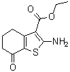 structure of CAS# 96334-44-0, 2-氨基-7-氧代-4,5,6,7-四氢苯并[b]噻吩-3-羧酸乙酯