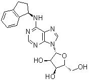 structure of CAS# 96392-15-3, N-[(1R)-2,3-二氢-1H-茚-1-基]腺苷