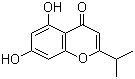 structure of CAS# 96552-59-9, 5,7-二羟基-2-(1-甲基乙基)-4H-1-苯并吡喃-4-酮
