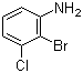 structure of CAS# 96558-73-5, 2-溴-3-氯苯胺
