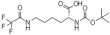 structure of CAS# 96561-04-5, N2-[叔丁氧羰基]-N6-(三氟乙酰基)-D-赖氨酸