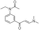 structure of CAS# 96605-66-2, N-乙基-N-3-((3-二甲氨基-1-氧代-2-丙烯基)苯基)乙酰胺