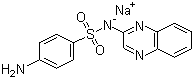 CAS # 967-80-6, Sulfaquinoxaline sodium, N'1-Quinoxalin-2-ylsulphanilamide sodium salt