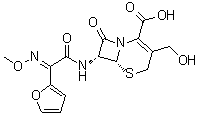 CAS # 97170-19-9, (6R,7R)-7-[[(2E)-2-(2-Furanyl)-2-(methoxyimino)acetyl]amino]-3-(hydroxymethyl)-8-oxo-5-thia-1-azabicyclo[4.2.0]oct-2-ene-2-carboxylic acid