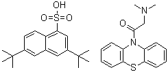 CAS 登录号：97434-76-9, 10-[(二甲基氨基)乙酰基]-10H-吩噻嗪单[3,6-二叔丁基-1-萘磺酸]盐