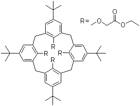 structure of CAS# 97600-39-0, 4-叔丁基杯[4]芳烃-四乙酸四乙酯