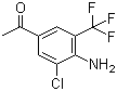 structure of CAS# 97760-76-4, 1-[4-氨基-3-氯-5-(三氟甲基)苯基]乙酮