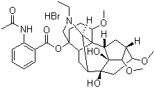 structure of CAS# 97792-45-5, Lappaconitine hydrobromide