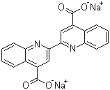 structure of CAS# 979-88-4, 2,2'-联喹啉-4,4'-二羧酸二钠