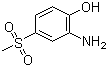 structure of CAS# 98-30-6, 2-氨基-4-甲砜基苯酚