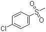 CAS # 98-57-7, 4-Methylsulfuryl chlorobenzene, 4-Chlorophenyl methyl sulfone, 1-Chloro-4-(methylsulphonyl)benzene