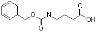 structure of CAS# 98008-66-3, 4-[[(Benzyloxy)carbonyl]methylamino]butyric acid