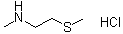 structure of CAS# 98021-13-7, N-Methyl-2-(methylthio)ethylamine hydrochloride