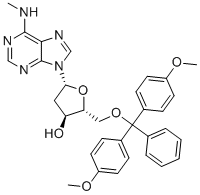 structure of CAS# 98056-69-0, 5'-O-DMT-N6-甲基-2'-脱氧腺苷
