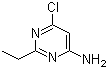 structure of CAS# 98134-36-2, 6-Chloro-2-ethyl-4-pyrimidinamine