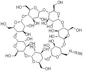 Mono-6-deoxy-6-azido-beta-cyclodextrin molecular structure (CAS 98169-85-8)