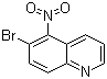 structure of CAS# 98203-04-4, 6-溴-5-硝基喹啉