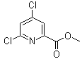 structure of CAS# 98273-19-9, 4,6-二氯吡啶-2-羧酸甲酯