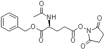 structure of CAS# 98318-09-3, N-乙酰基-5-[(2,5-二氧代-1-吡咯烷基)氧基]-5-氧代-L-正缬氨酸苄酯