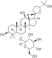 structure of CAS# 98474-78-3, 拟人参皂苷 RT5