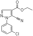 CAS # 98476-16-5, 1-(3-Chlorophenyl)-5-cyano-1H-pyrazole-4-carboxylic acid ethyl ester