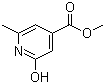 structure of CAS# 98491-78-2, Methyl 2-hydroxy-6-methylisonicotinate