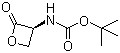 structure of CAS# 98541-64-1, N-(tert-Butoxycarbonyl)-L-serine beta-lactone