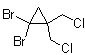structure of CAS# 98577-44-7, 1,1-二溴-2,2-双(氯甲基)环丙烷