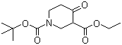 structure of CAS# 98977-34-5, N-Boc-3-carboethoxy-4-piperidone