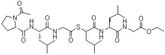 CAS # 98992-65-5, N-[N-[2-[[N-[N-(1-Acetyl-L-prolyl)-L-leucyl]glycyl]thio]-4-methyl-1-oxopentyl]-L-leucyl]glycine ethyl ester