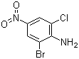 structure of CAS# 99-29-6, 2-溴-6-氯-4-硝基苯胺