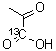 structure of CAS# 99124-30-8, 丙酮酸-1-13C