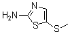 structure of CAS# 99171-11-6, 5-(Methylthio)-2-thiazolamine