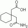 structure of CAS# 99189-60-3, 1,1-Cyclohexanediacetic acid mono amide