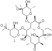 structure of CAS# 992-65-4, 红霉素 A N-氧化物