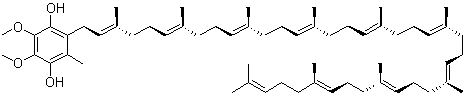 CAS # 992-78-9, Ubiquinol, 2-[(2E,6E,10E,14E,18E,22E,26E,30E,34E)-3,7,11,15,19,23,27,31,35,39-Decamethyl-2,6,10,14,18,22,26,30,34,38-tetracontadecaen-1-yl]-5,6-dimethoxy-3-methyl-1,4-benzenediol