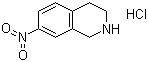 structure of CAS# 99365-69-2, 7-硝基-1,2,3,4-四氢异喹啉盐酸盐