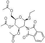 structure of CAS# 99409-32-2, 乙基 3,4,6-三-O-乙酰基-2-脱氧-2-邻苯二甲酰亚胺基-1-硫代-beta-D-吡喃葡萄糖苷
