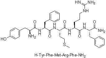 CAS # 99414-63-8, L-Tyrosyl-L-phenylalanyl-L-methionyl-L-arginyl-L-phenylalaninamide