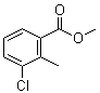 structure of CAS# 99586-84-2, 3-氯-2-甲基苯甲酸甲酯