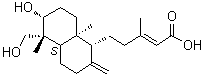 CAS # 99624-39-2, [1R-[1alpha(E),4abeta,5beta,6alpha,8aalpha]]-5-[Decahydro-6-hydroxy-5-(hydroxymethyl)-5,8a-dimethyl-2-methylene-1-naphthalenyl]-3-methyl-2-pentenoic acid